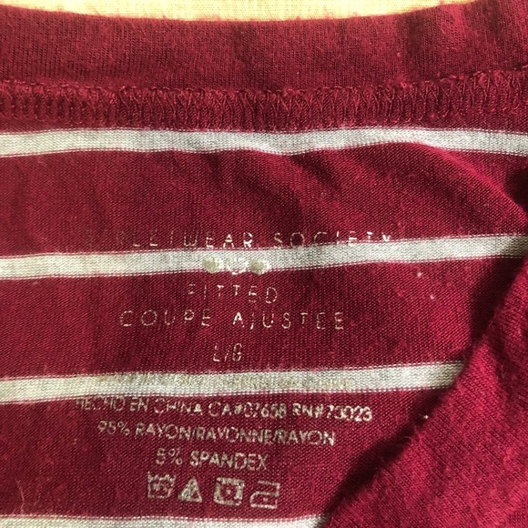 Bundle of 2 Striped V Neck Tees Ralph Lauren Polo Sport & Streetwear Society​ - Picture 9 of 10